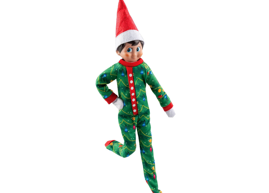 Elf On The Shelf Claus Couture Goodnight Sleep Bright Christmas Tree Onesie Pajamas