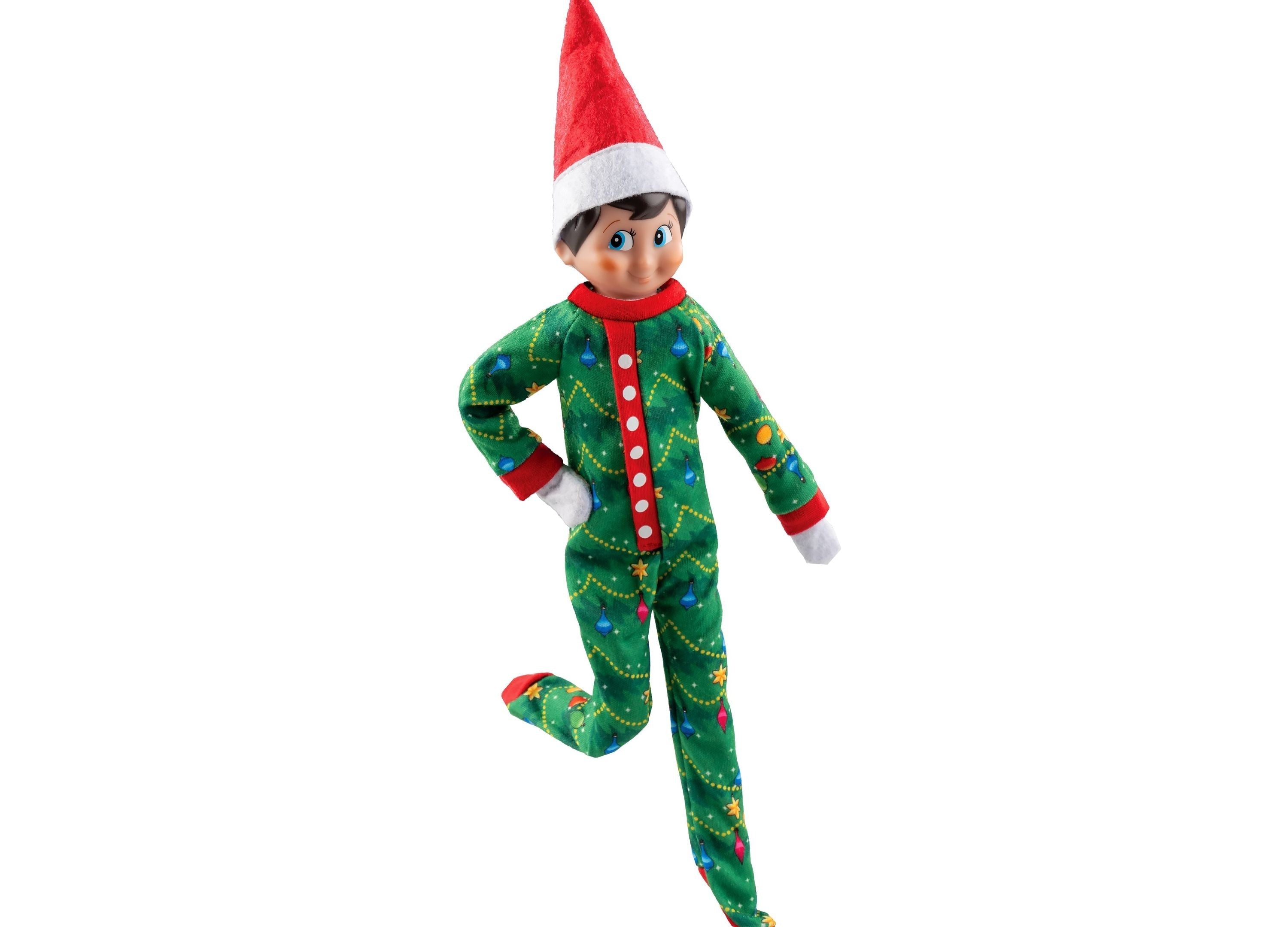 Elf On The Shelf Claus Couture Goodnight Sleep Bright Christmas Tree Onesie Pajamas
