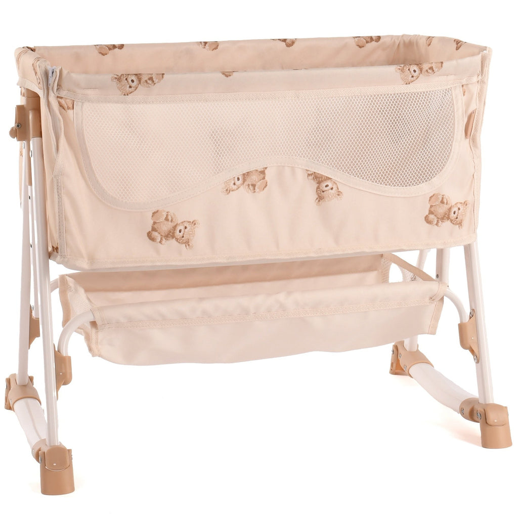 Roma Teddy Bedside Crib Doll Accessory With Adjustable Height
