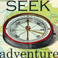 Oopsy Daisys Seek Adventure Colorful Compass Canvas Wall Art