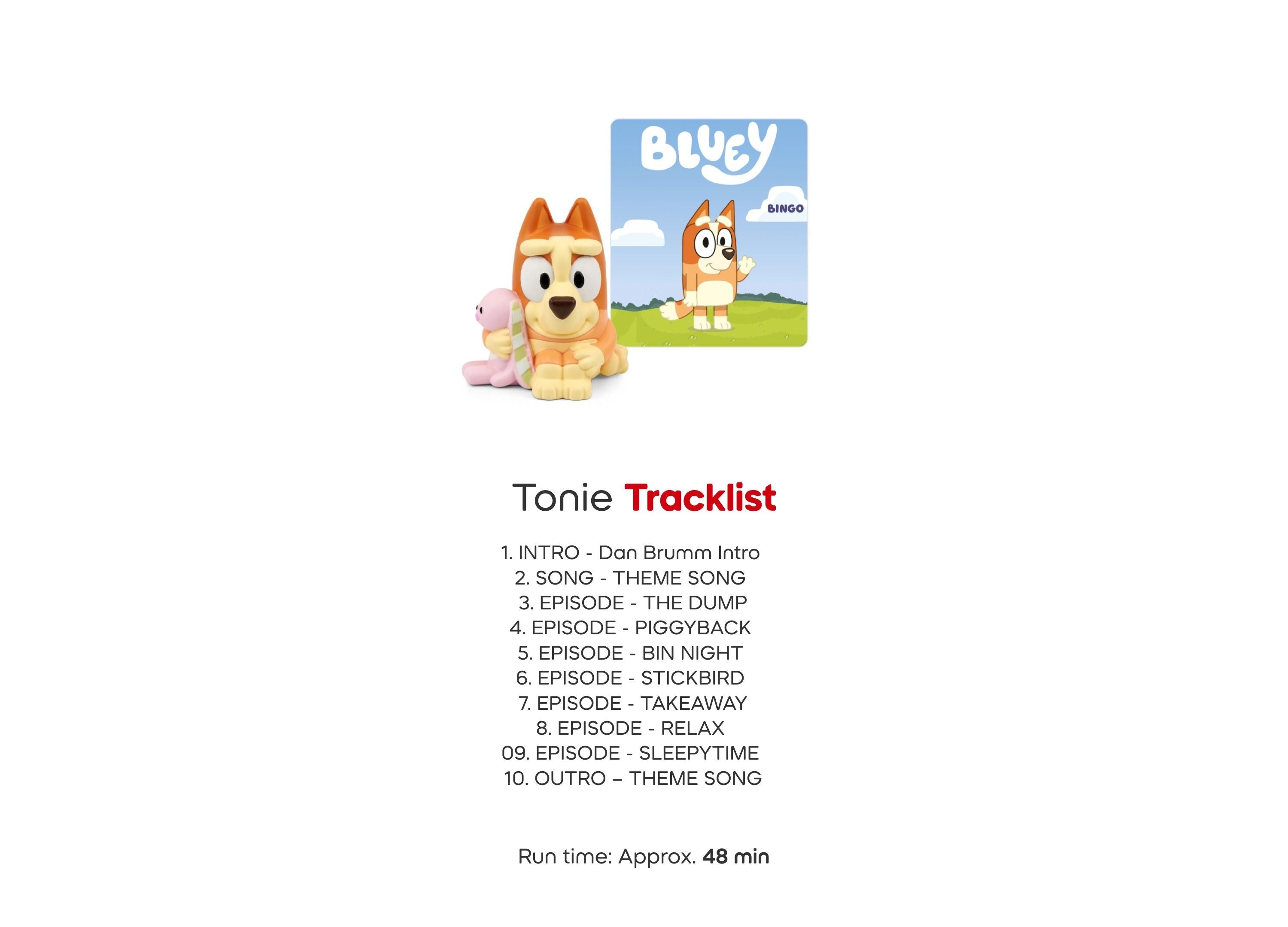 Tonies Bluey, Bingo & Muffin Figurine 3-Pack