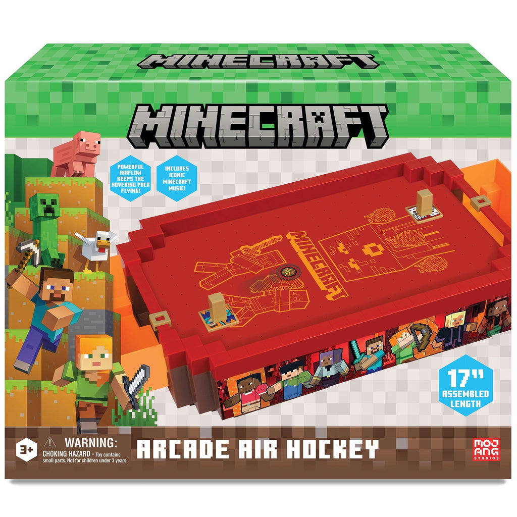 Minecraft Arcade Nether 17-Inch Tabletop Air Hockey Game