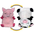 FlipaZoo Pig to Cow 2-In-1 Transforming Plush - Reversible Animal Toy