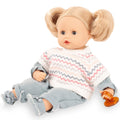 Gotz Muffin Zig Zag 13-Inch Doll with Chevron Knit Sweater and Pacifier