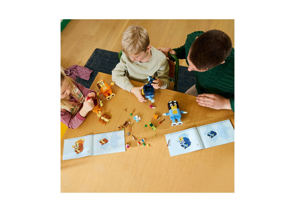 LEGO Bluey Brick-Built Heeler Family 466-Piece Building Set