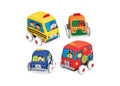 Melissa & Doug Soft Pull-Back Vehicle Playset with 4 Colorful Cars