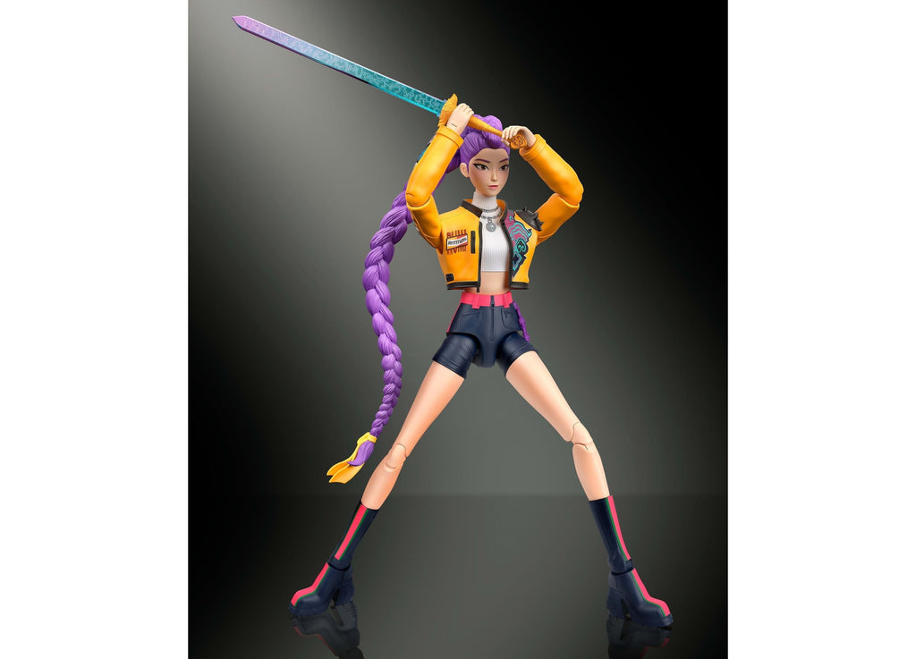 KPop Demon Hunters Rumi 6-Inch Action Figure, 21 Points of Articulation, Interchangeable Hands and Faces