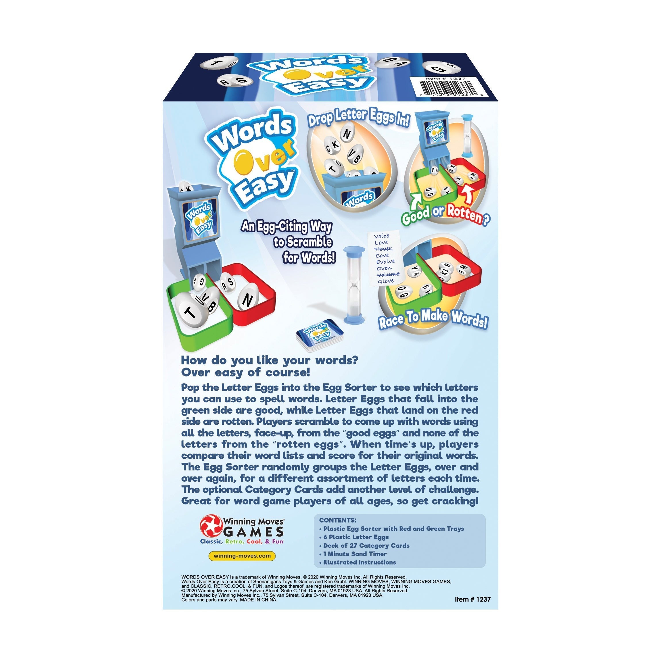 Words Over Easy - Exciting Letter Sorting Word Game