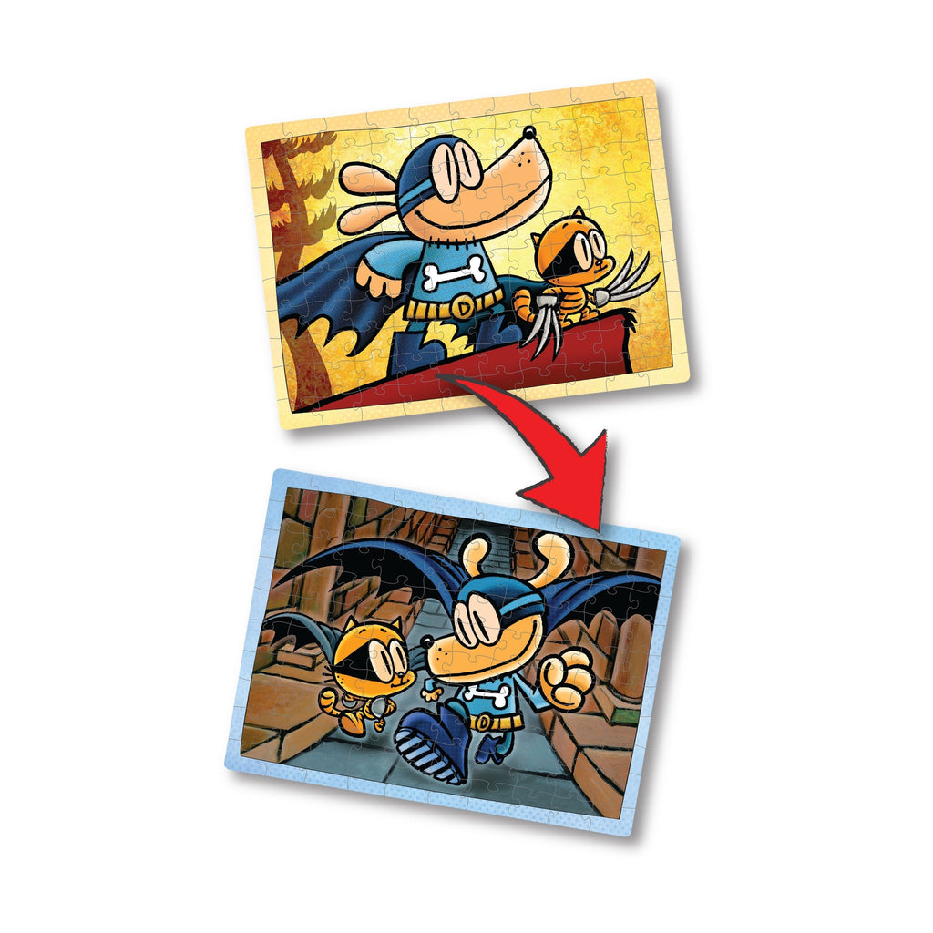 Dog Man Adventures Lenticular Jigsaw Puzzle 100 Pieces