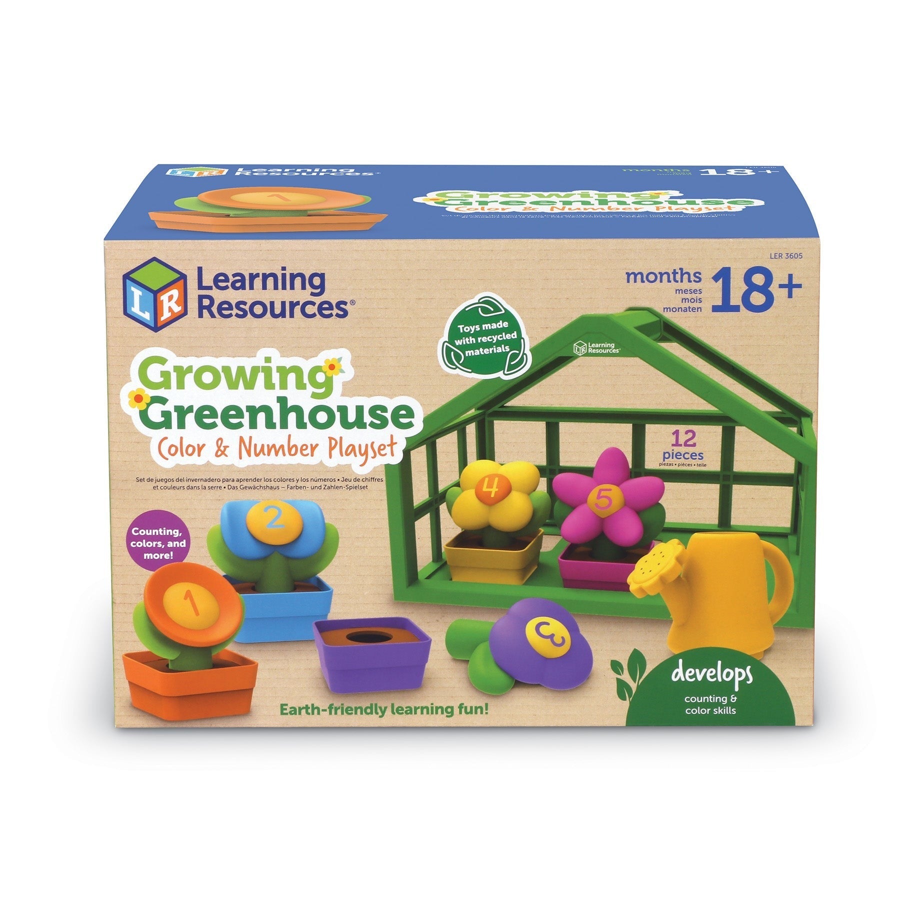 Learning Resources Growing Greenhouse Playset - Number & Color Learning