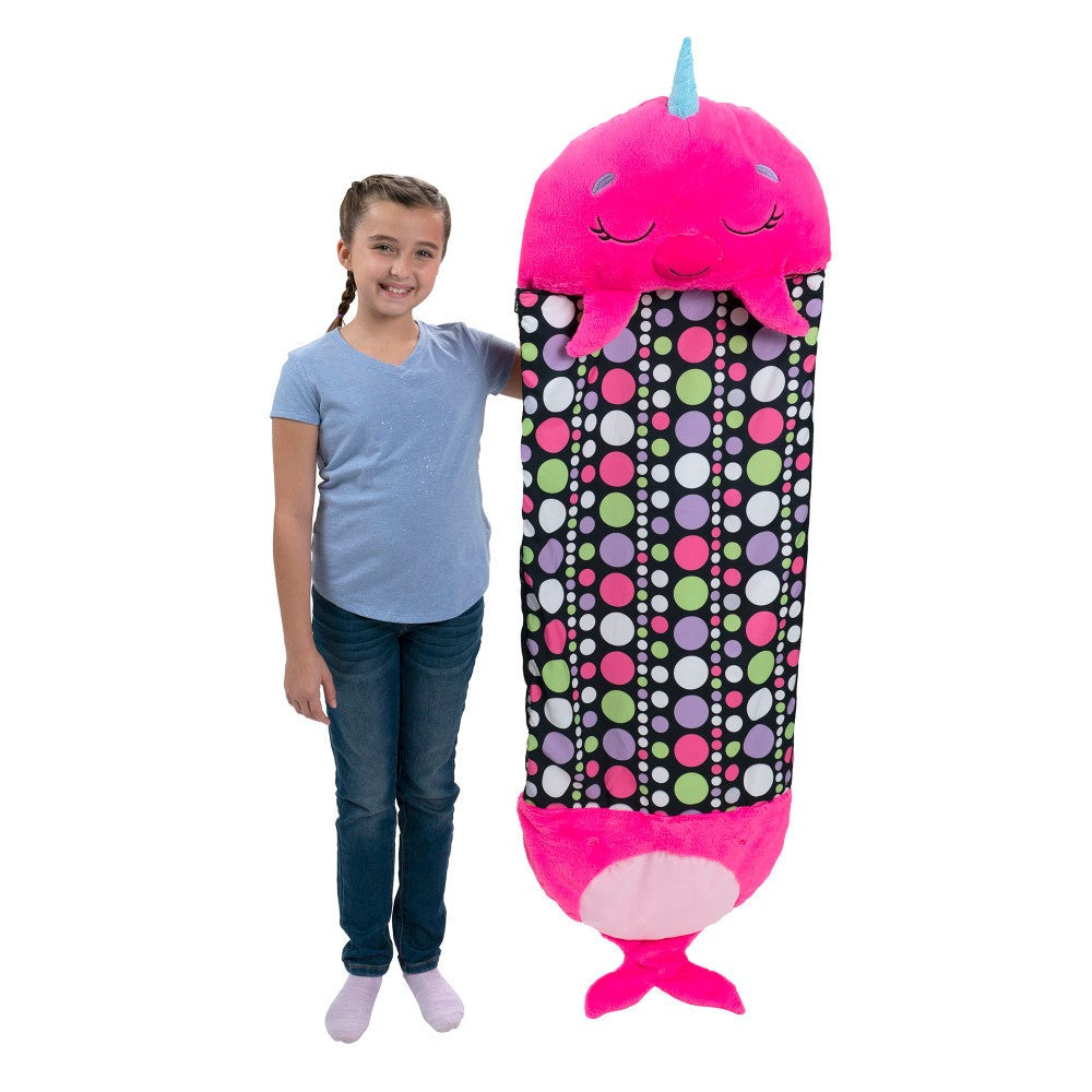 Happy Nappers Large 66 inch Plush Neil The Pink Narwhal - Kids 7+