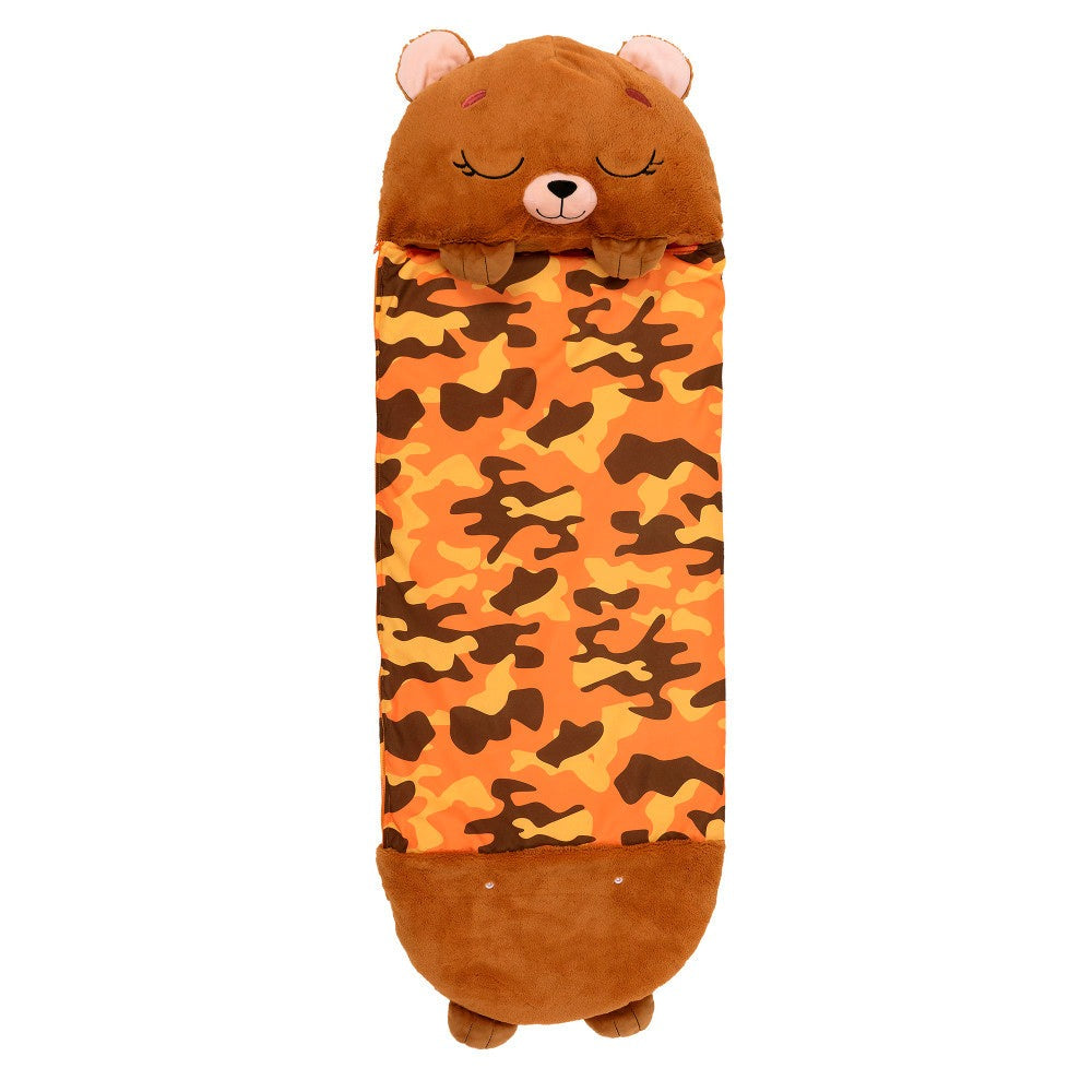 Happy Nappers Large Benny The Brown Bear Plush Sleepy Sack