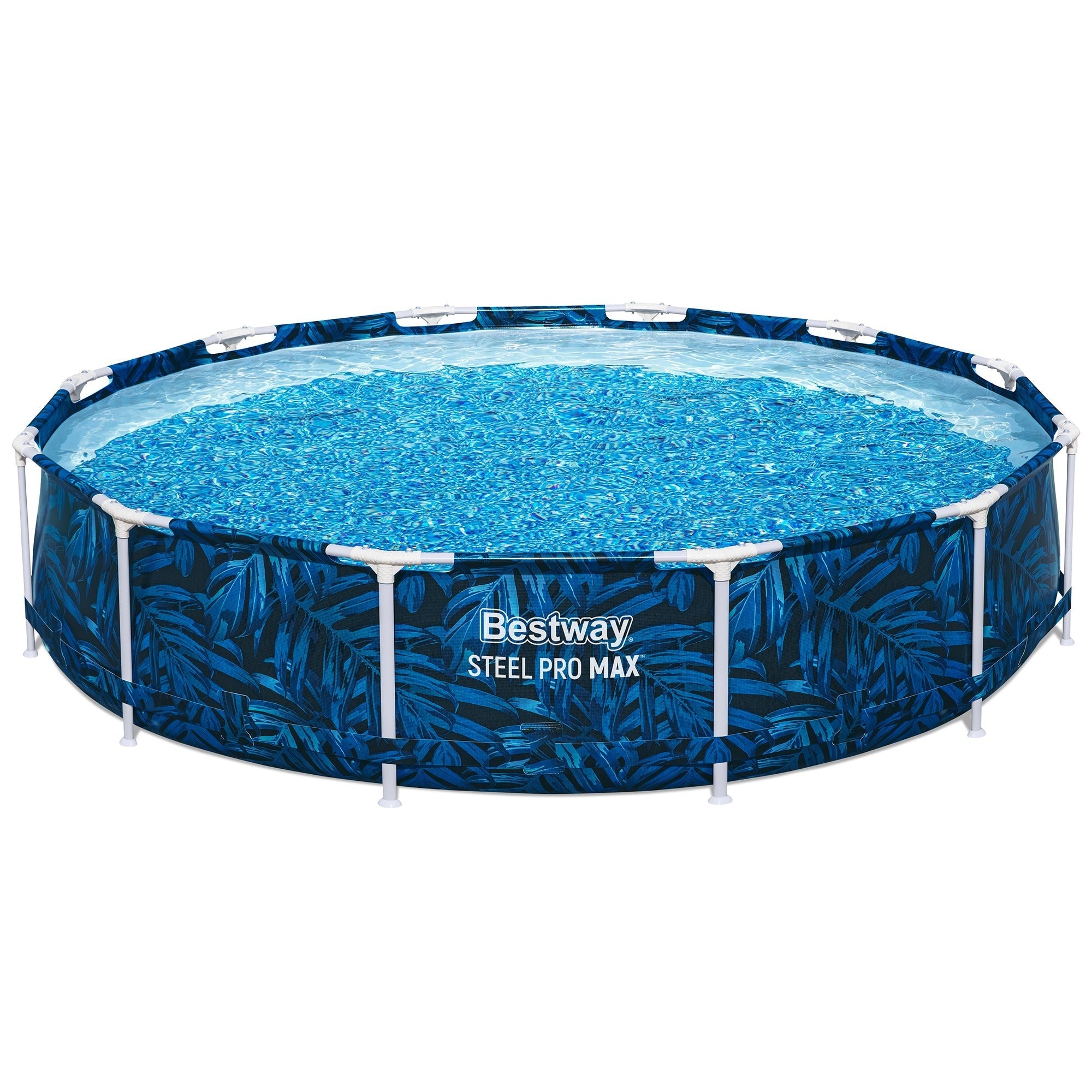 Bestway Steel Pro MAX 12-Foot Round Above Ground Pool Set With Filter Pump