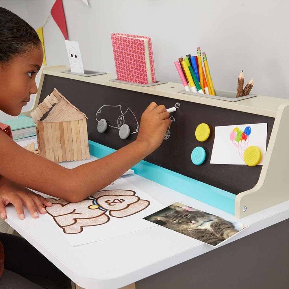 Creative Play 2-in-1 Chalkboard Desk - Artistic Development Station for Kids