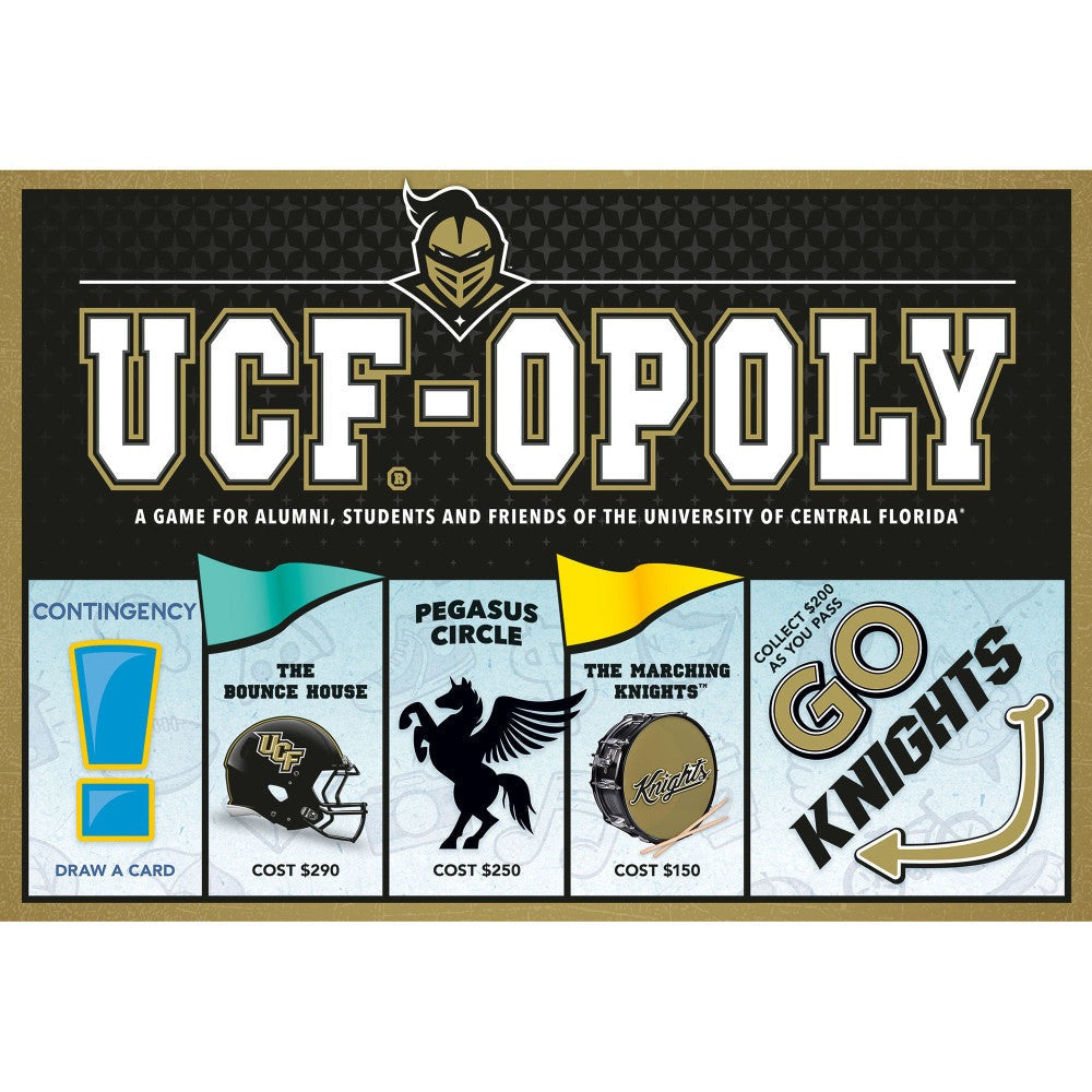 UCF Knights UFC-Opoly University Themed Board Game, Ages 8+