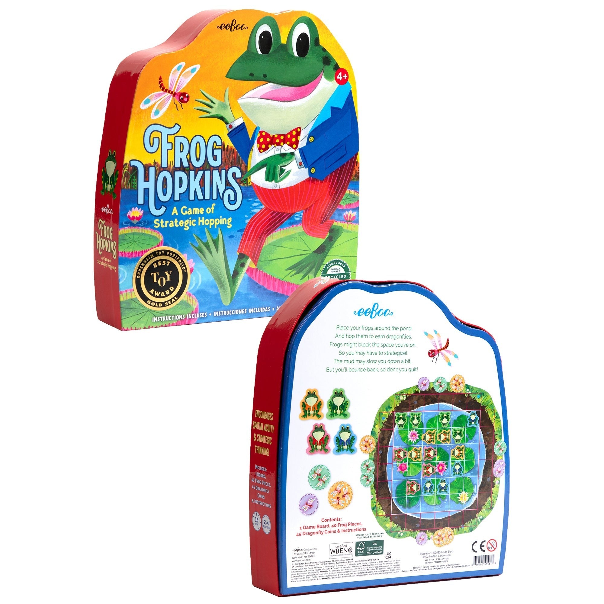 Frog Hopkins Board Game: Strategic Leap & Collect Fun