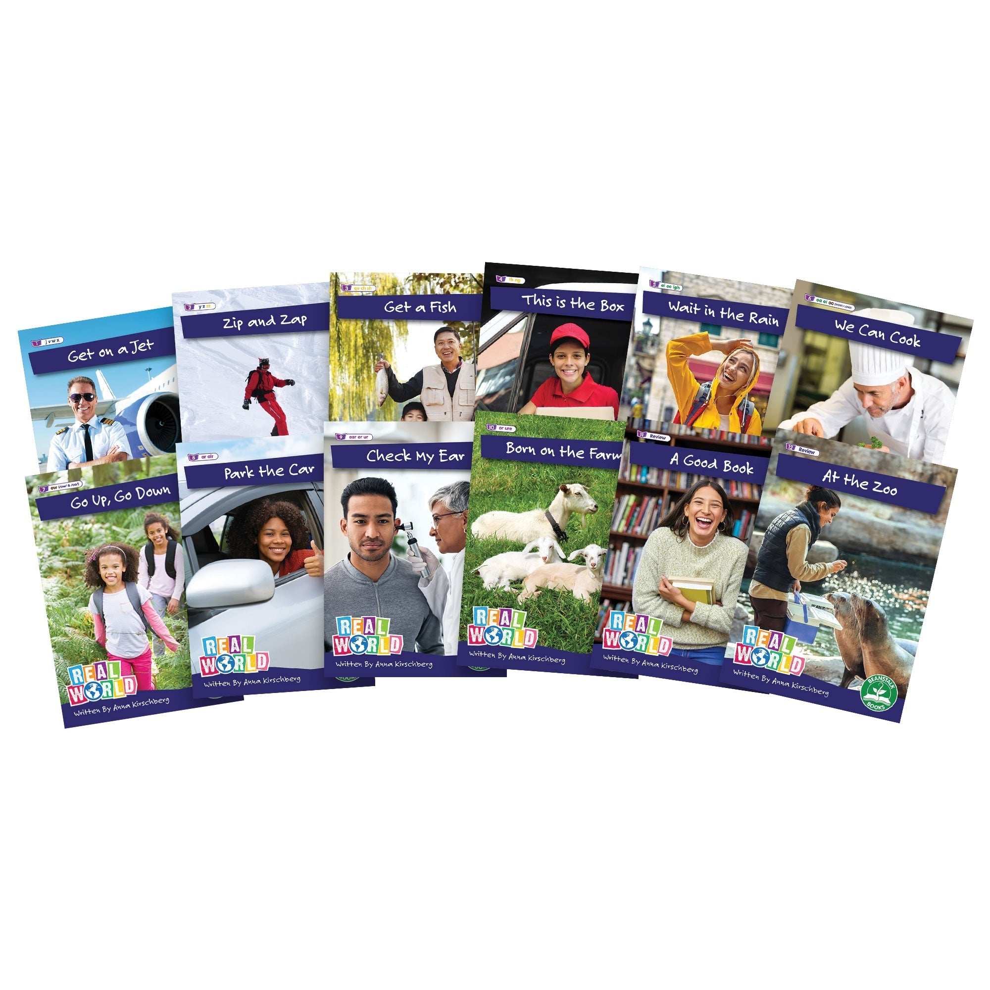 Junior Learning Rainbow Phonics 6-Book Set - Phase 3 Non-Fiction Hi-Lo Decodables