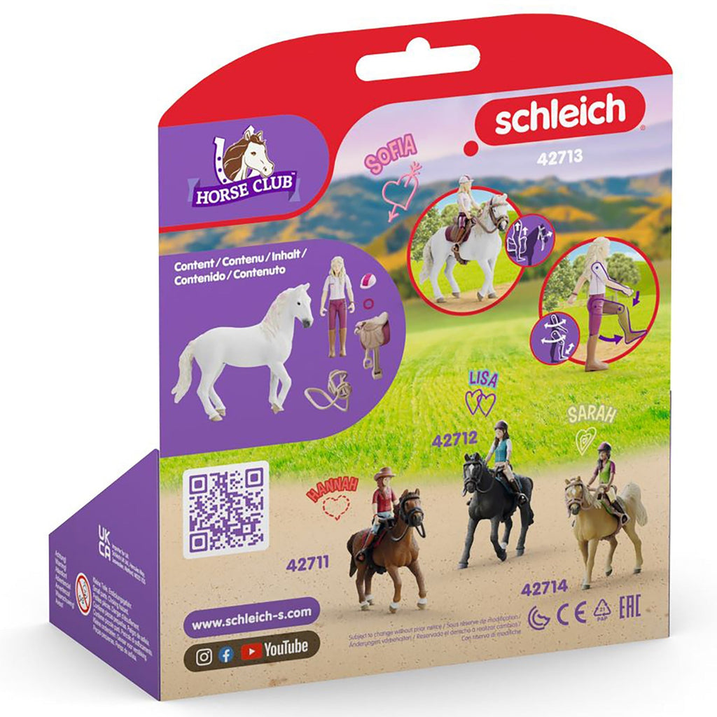 Schleich Horse Club Sofia & Blossom Playset - Articulated Rider, White Mare