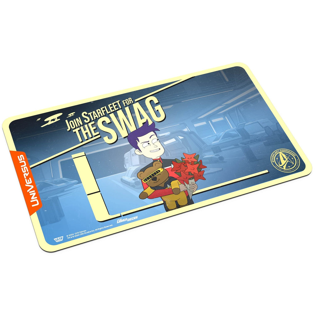 Star Trek Lower Decks Brad Boimler Playmat - 24x14" Neoprene Mat, Tabletop Card Game Accessory, Officially Licensed by UVS Games