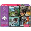 Jurassic World Rebirth TEAMPUZZLE 1000-Piece Puzzle, 4 Jigsaw Sections, 27x19"