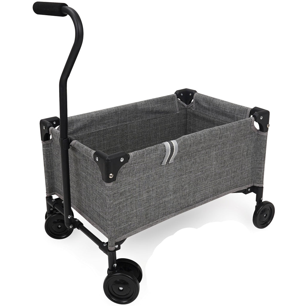 509 Crew Little Wagon Folding Pull-Along Doll Cart - Melange Grey