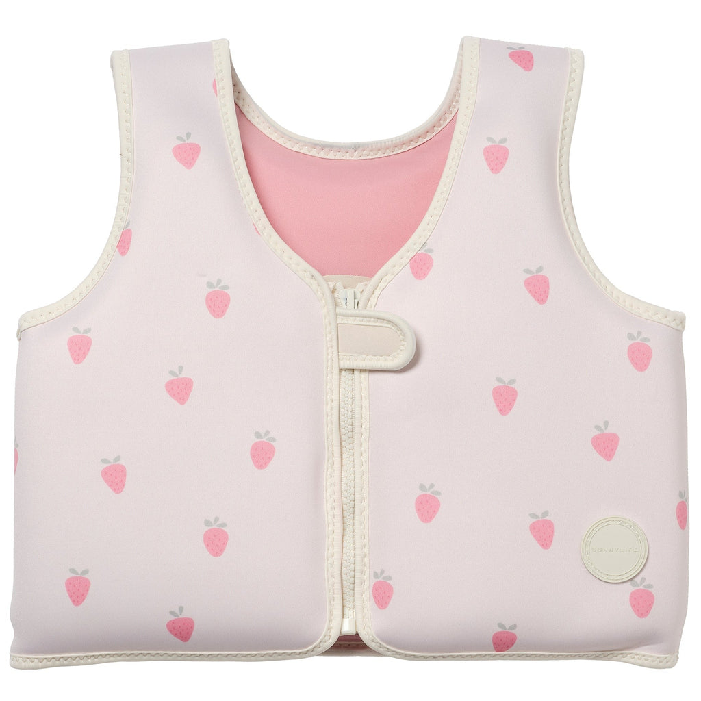 Sunnylife Strawberry Sunshine Swim Vest With Adjustable Safety Strap