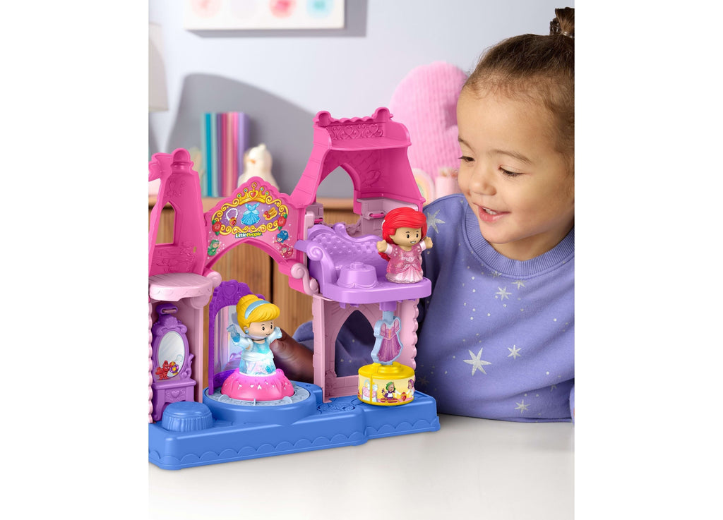 Fisher-Price Disney Princess Cinderella & Ariel Shimmer & Glow Dress Shop Light-Up 2-Piece Playset