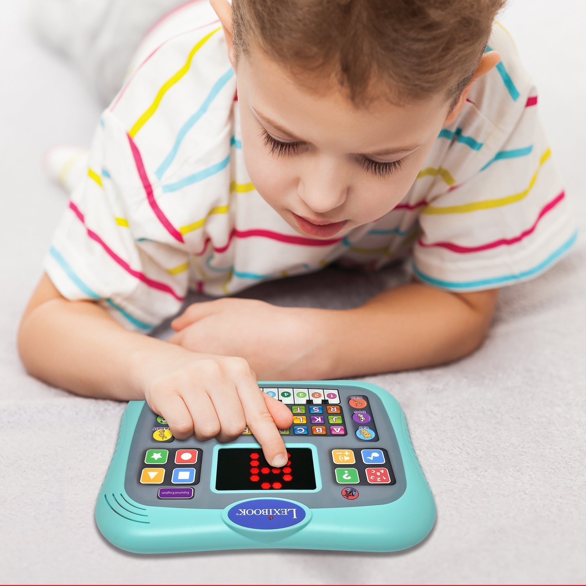 LEXIBOOK ABC Bilingual Talking Educational Tablet - Touch Panel, LED Display, English/Spanish