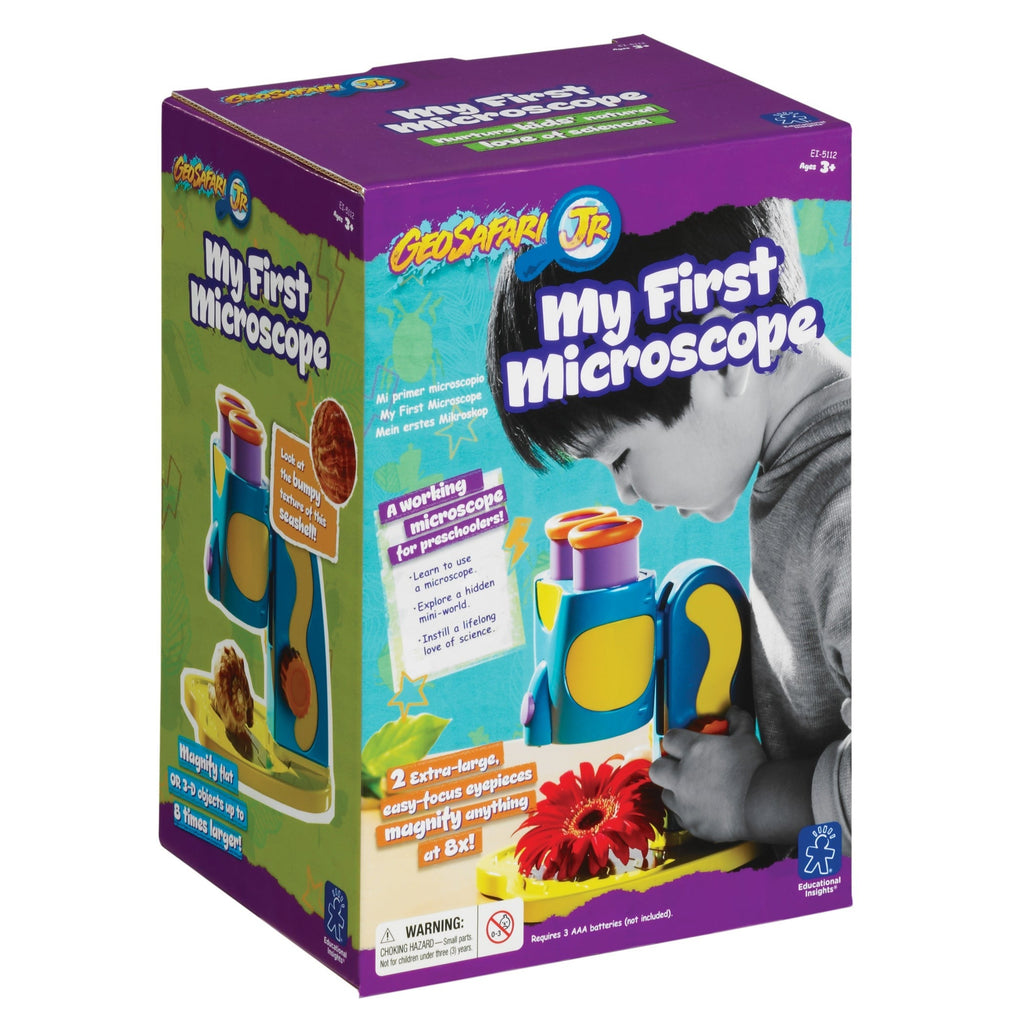 GeoSafari Jr. STEM Microscope With 8x Magnification And LED Light