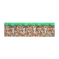 Minecraft Grass Block Wooden Coat Rack - Wall Mount with 4 Hooks