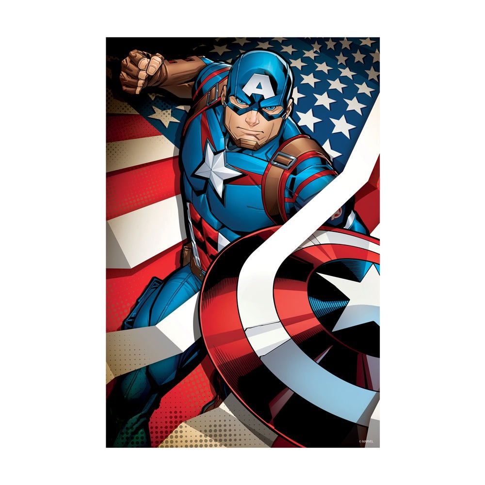 Marvel Avengers Captain America 3D Lenticular Puzzle - 300 pc