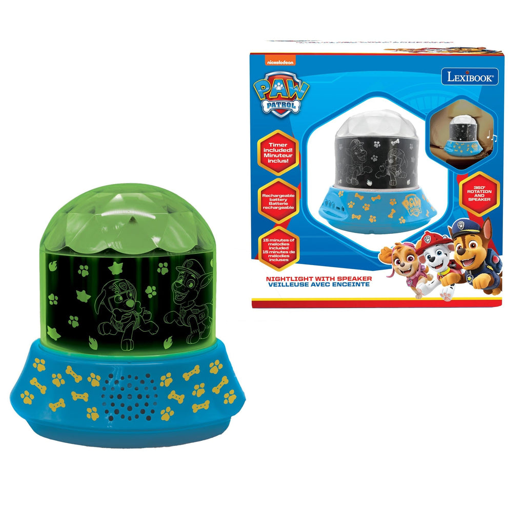 Paw Patrol Nightlight Projector with Speaker - Chase & Friends Multicolor