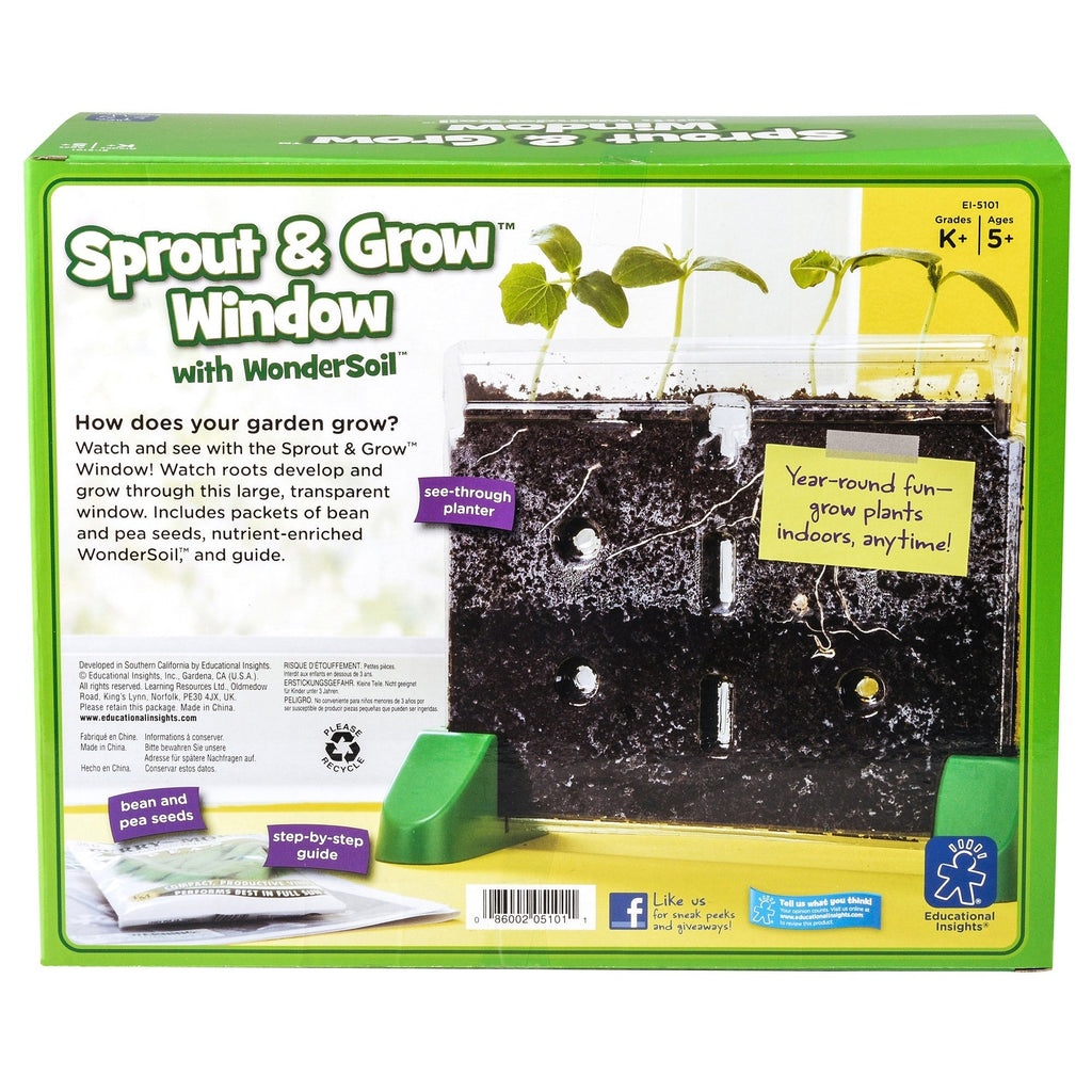Educational Insights Sprout & Grow Window Plant Science Kit