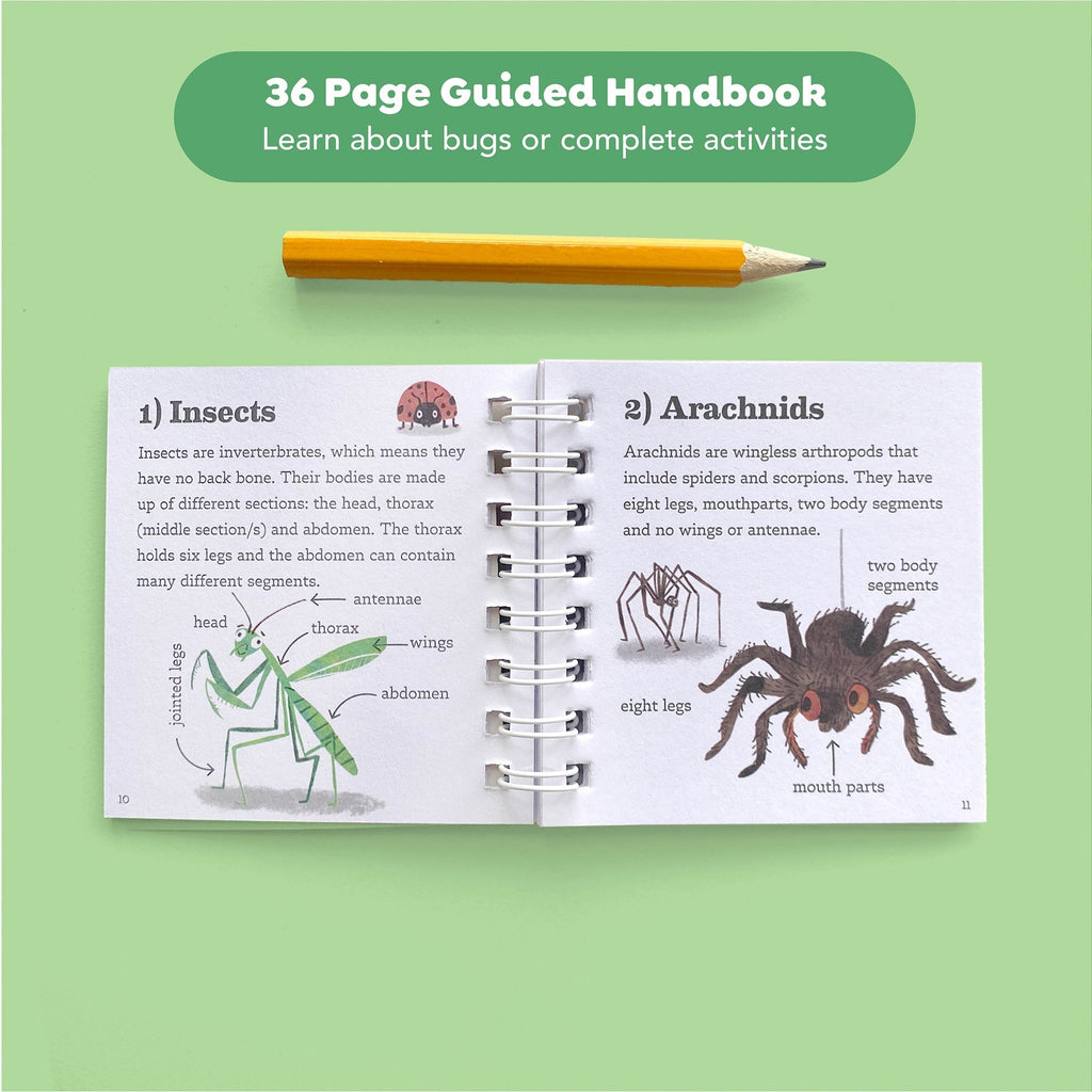 Tiger Tribe Bug Spotter STEM Kit, Insect Collector Box with Magnifying Lid, Ages 4+
