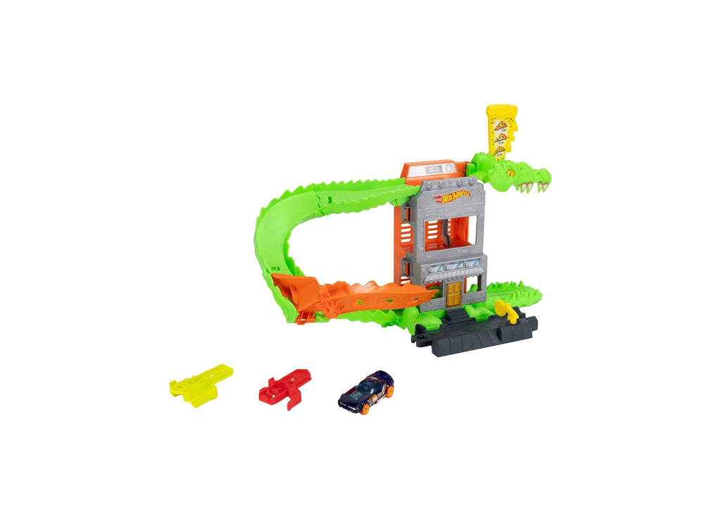 Hot Wheels City Croc Pizza Attack Playset 1:64 Scale Die-Cast Car