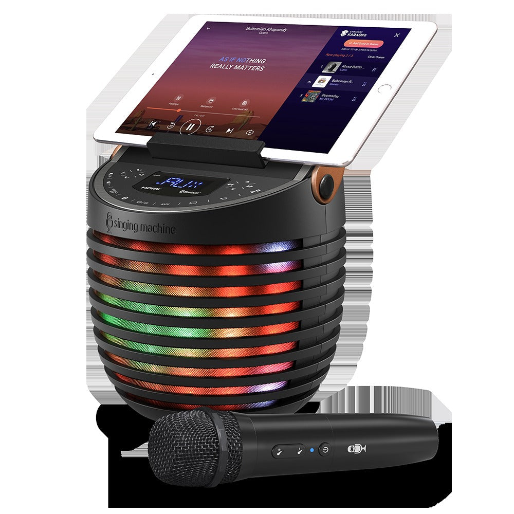 Singing Machine SingCast One - Video Casting Karaoke System with Bluetooth, Light Show & Voice Changing Effects