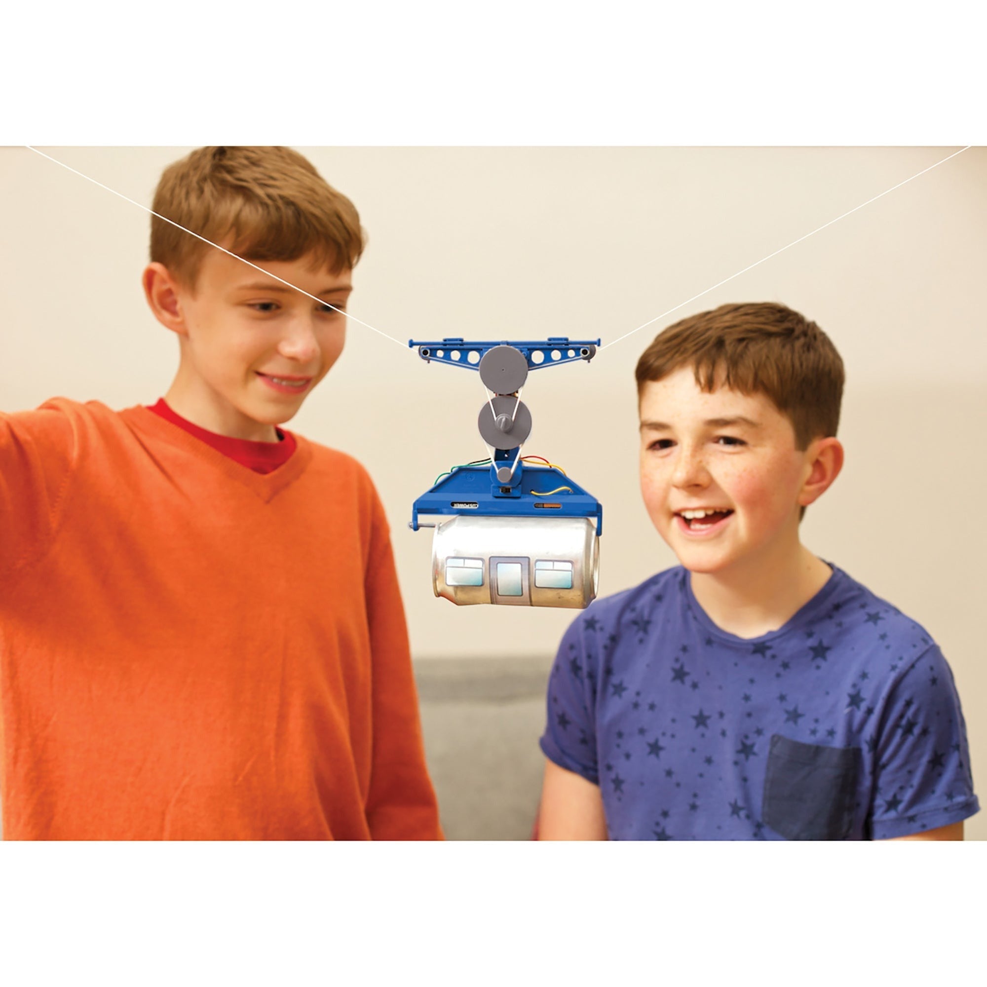 KidzRobotix Tin Can Cable Car Recycled Engineering Kit