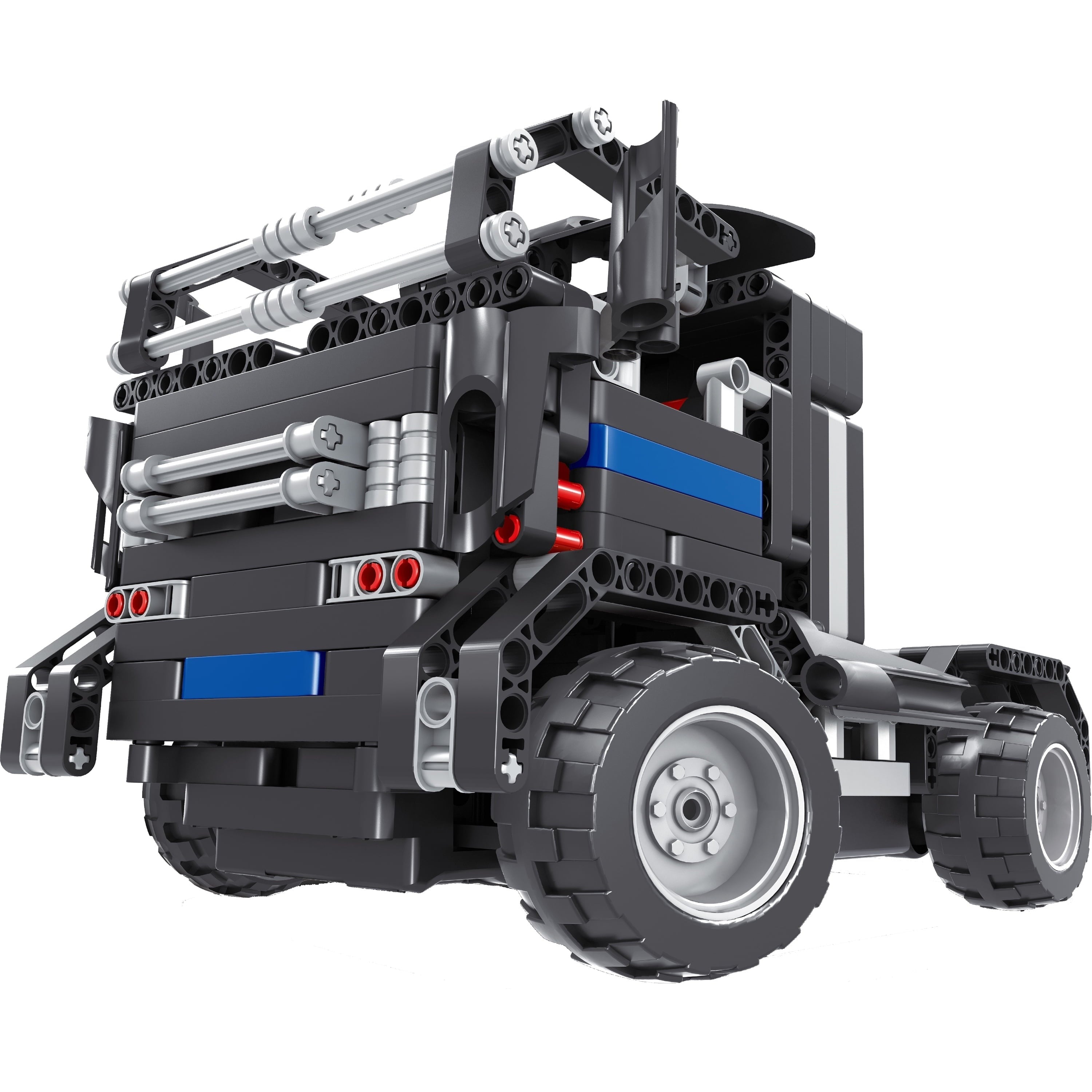 Qihui Mechanical Master 2-in-1 R/C Black Truck Building Kit - 379 Pieces