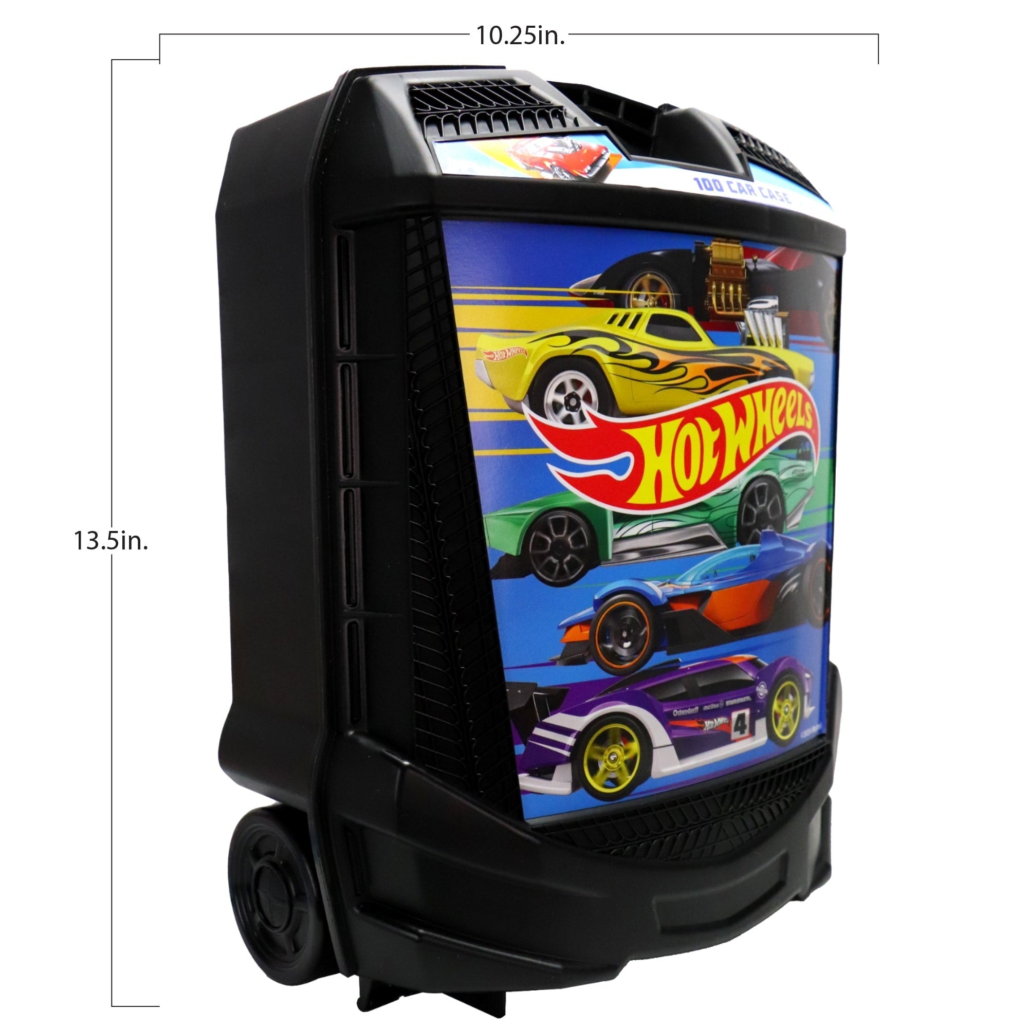 Hot Wheels 100-Car Rolling Storage Case With Retractable Handle