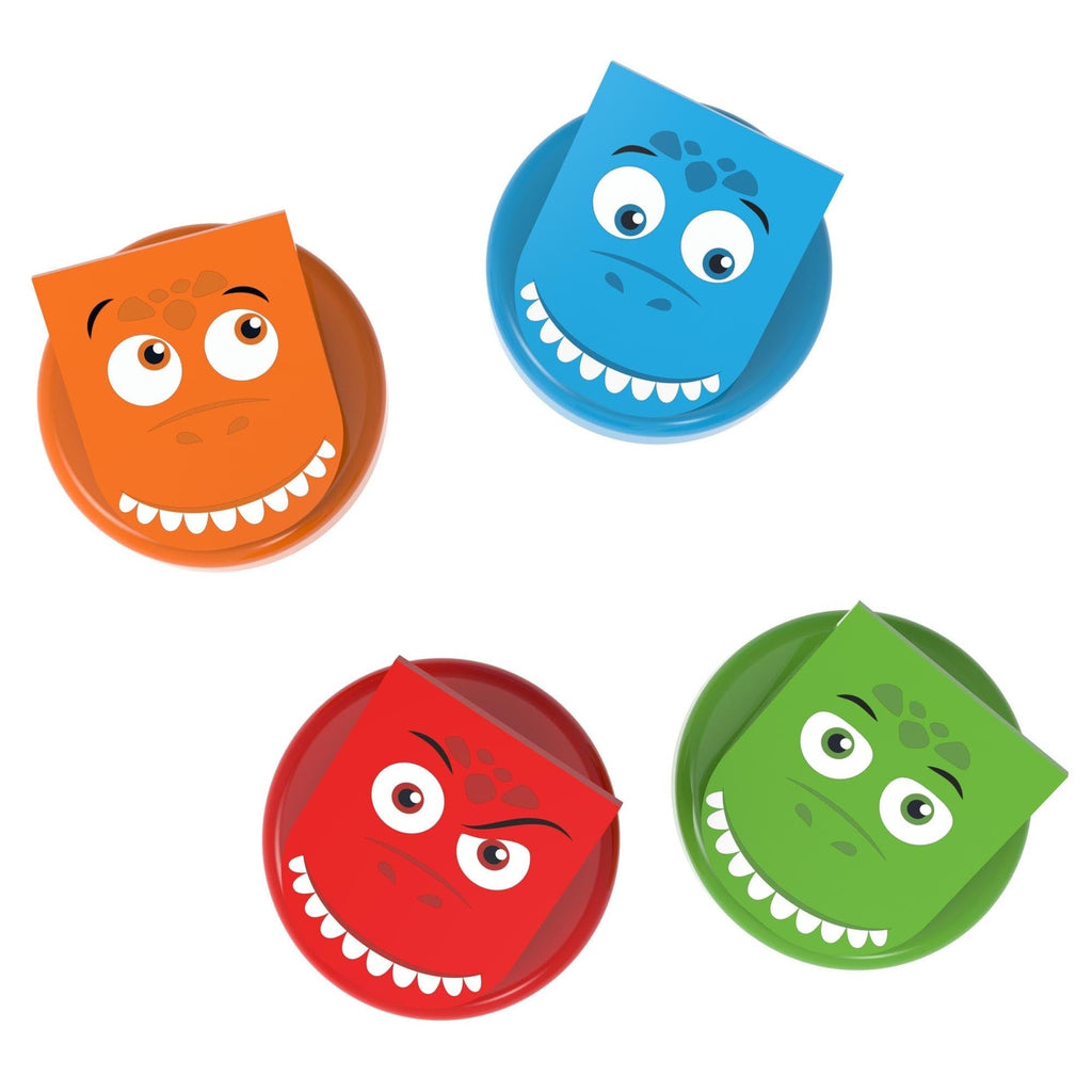 Junior Learning Dino Clever Clips - 4pc Magnetic Fun Pack