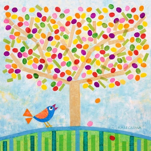 Oopsy Daisys Jellybean Tree Vibrant Wall Art
