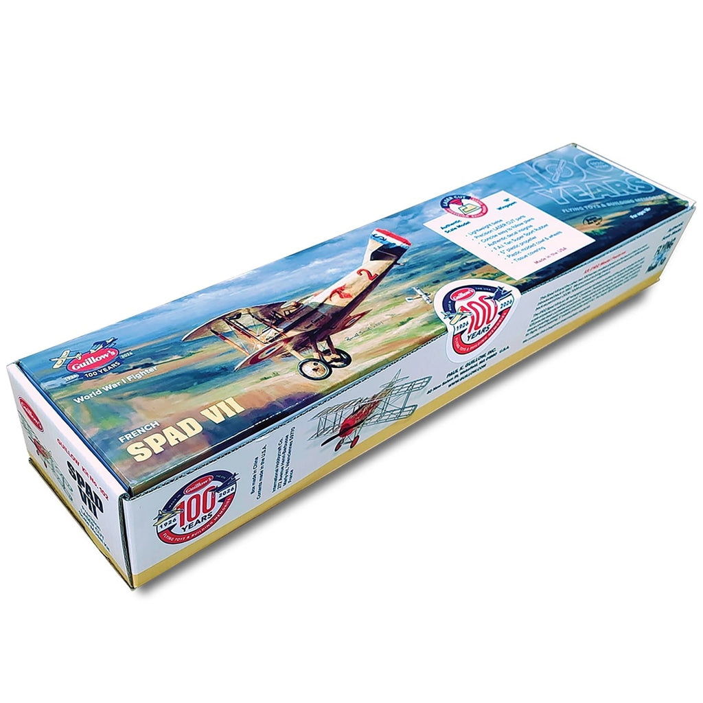 Guillow's SPAD VII WWI Fighter Plane Balsa Wood Model Kit With 18-Inch Wingspan