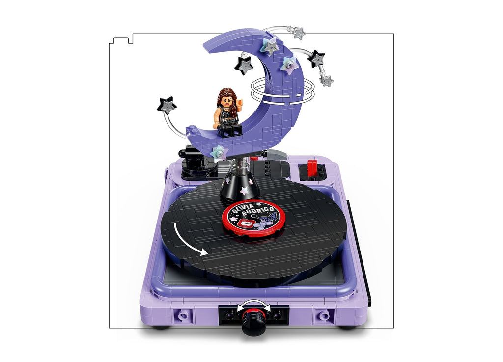 LEGO Olivia Rodrigo Concert Moon 670-Piece Rotating Record Player Building Set