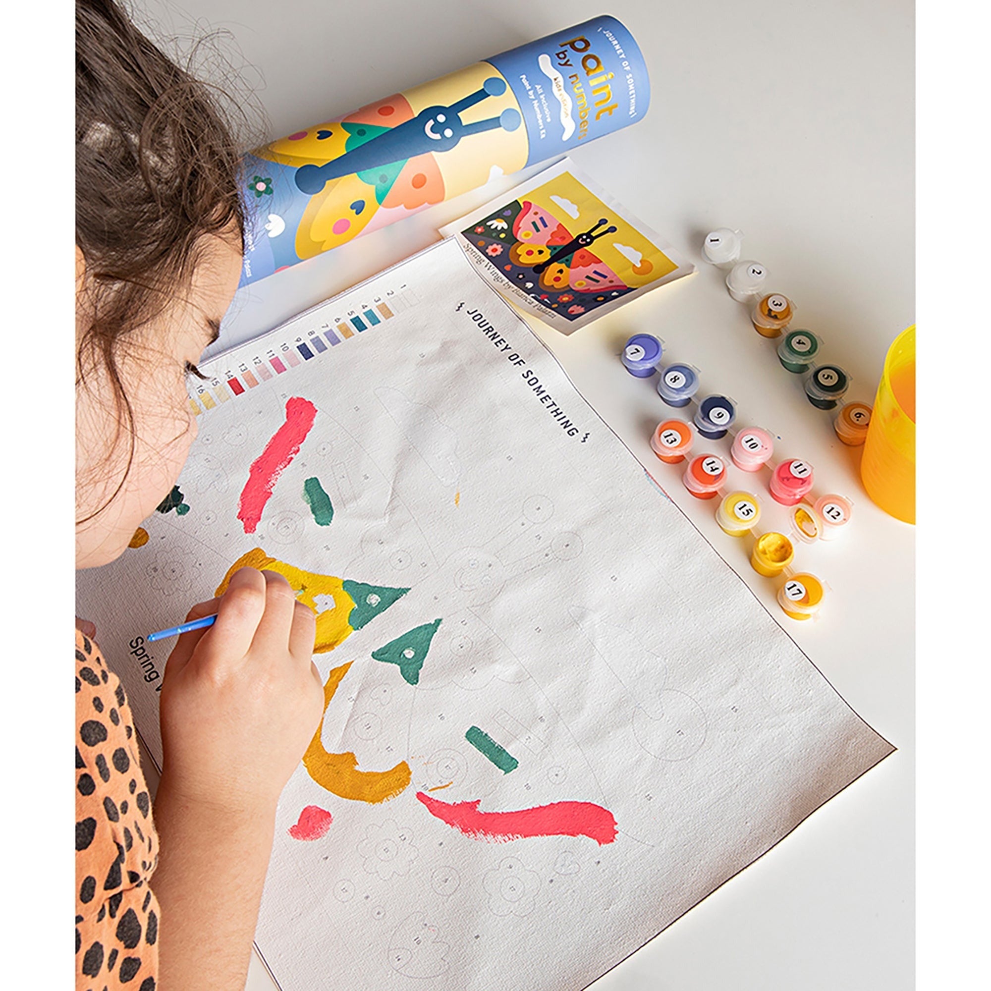 Journey Of Something Spring Wings Paint By Numbers Kit With 18 Paints