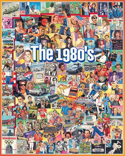 White Mountain 'The 1980s' Retro Jigsaw Puzzle - 1000 pc