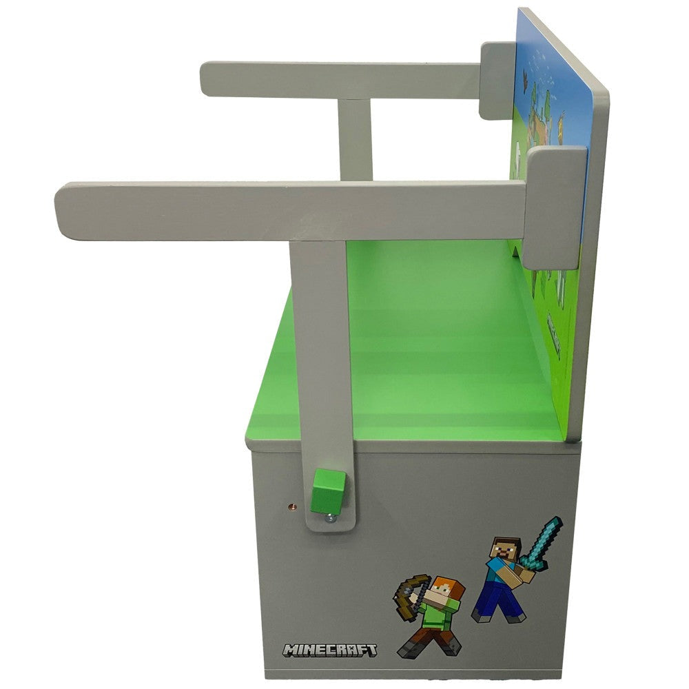 Minecraft 2-In-1 Convertible Bench & Table - Magical Furniture Transformation