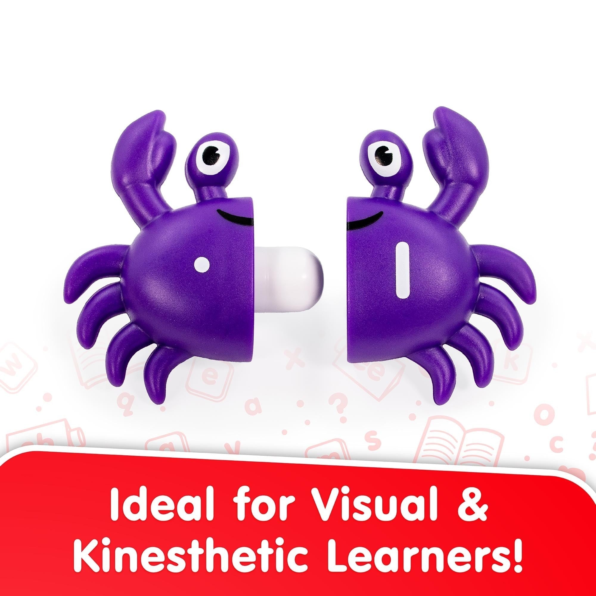 Counting Crabs Hands-On Math Learning Game With Double-Sided Number Matching