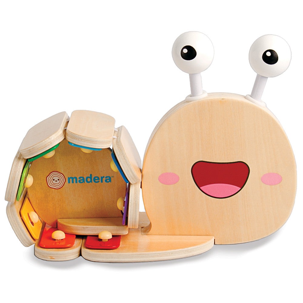 Madera Wood Snailyphone Multicolor Snail-Designed 8-Key Xylophone, for Kids Ages 3+