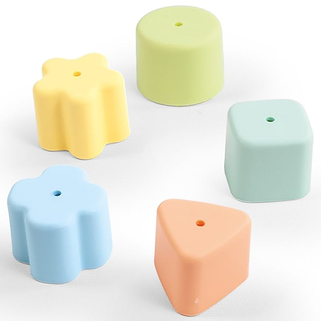 Dolu Shape Sorter Bucket 7-Piece Sort & Play Toy With Carry Tote