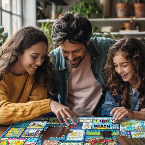 Seas The Day Beach Themed Jigsaw Puzzle - 1000 pc